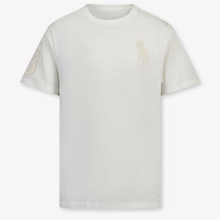 Ralph Lauren Kinder Jongens T-Shirt In Wit