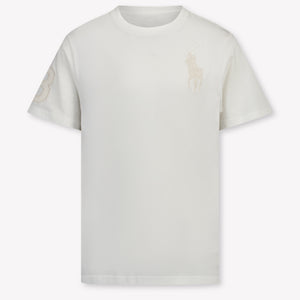 Ralph Lauren Kinder Jongens T-Shirt In Wit