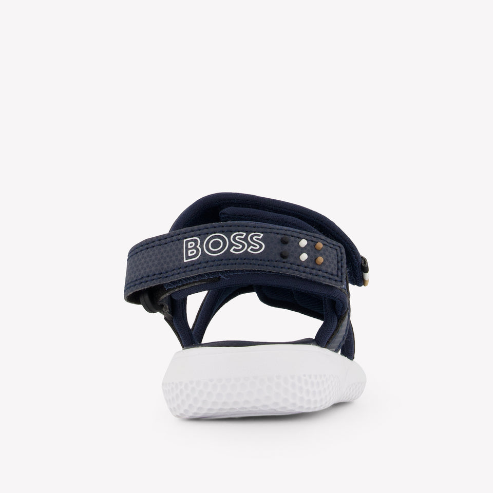 Boss Boys Sandals In Navy