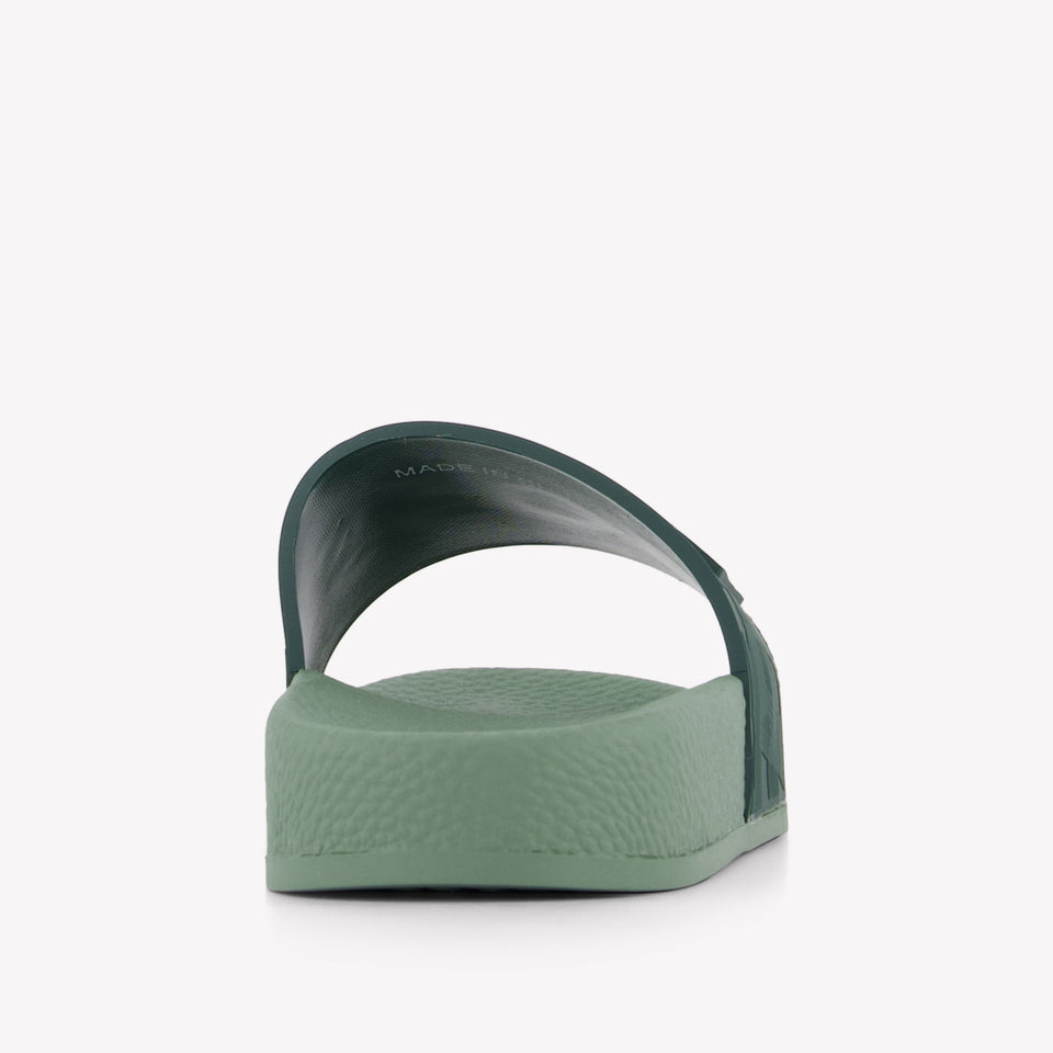Boss Jongens Slippers In Groen