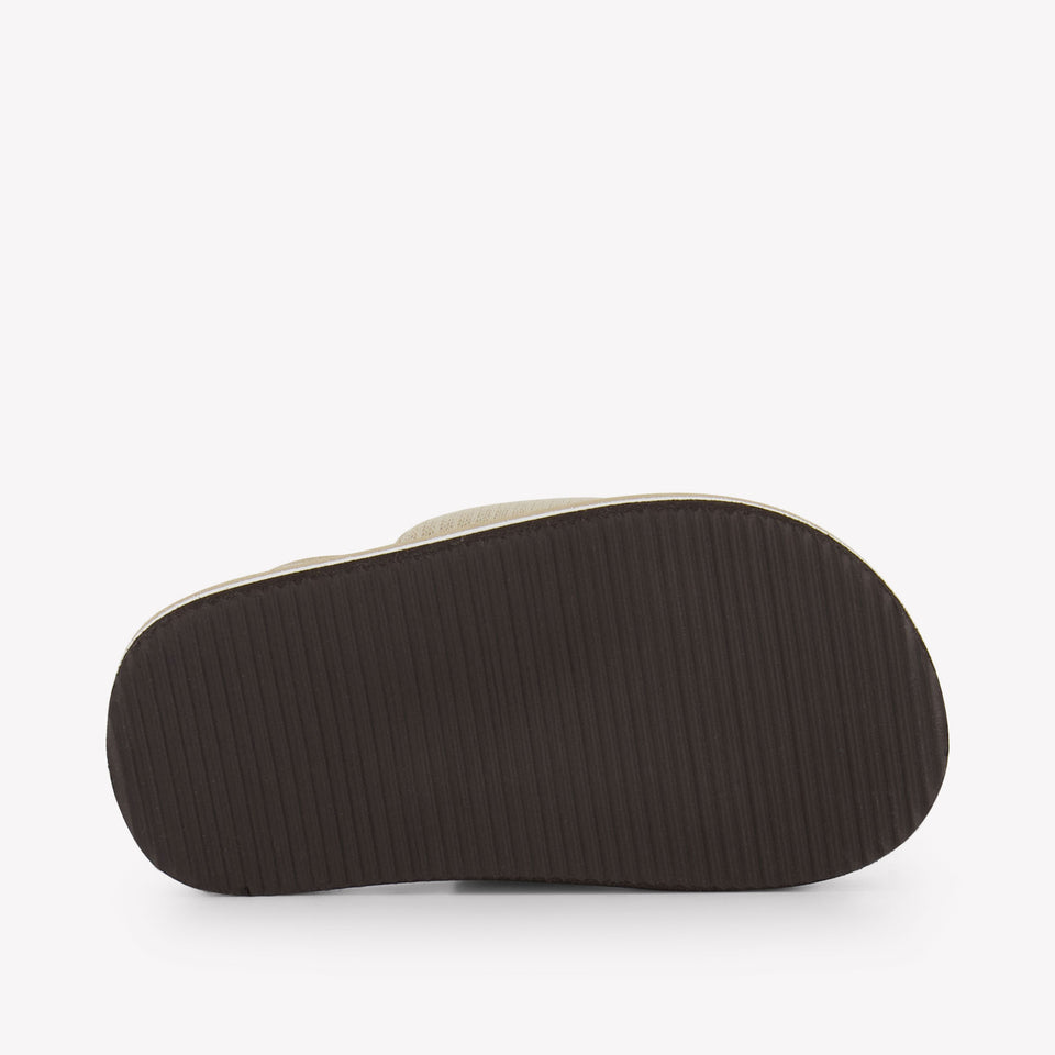 Boss Jongens Slippers In Beige