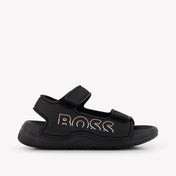 Boss Jongens Sandalen In Zwart
