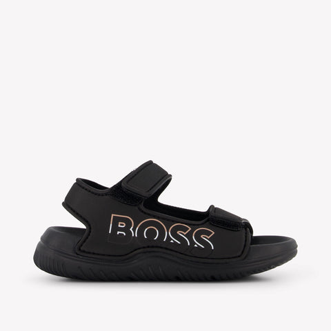 Boss Jongens Sandalen In Zwart