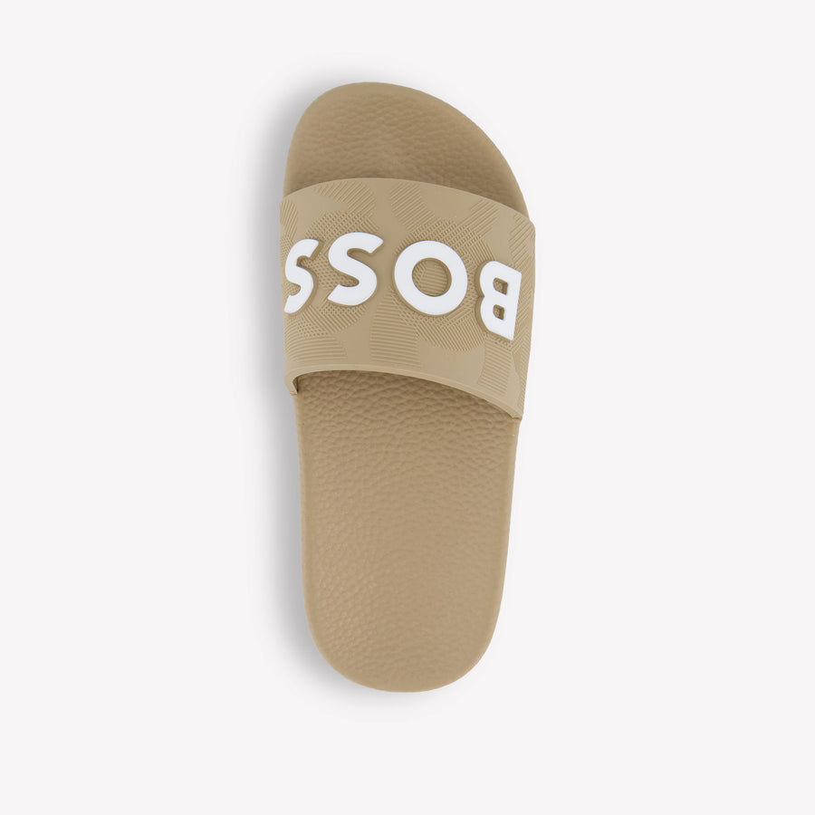 Boss Boys Flipflops In Beige