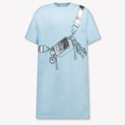 Marc Jacobs Kids Girls Dress In Light Blue