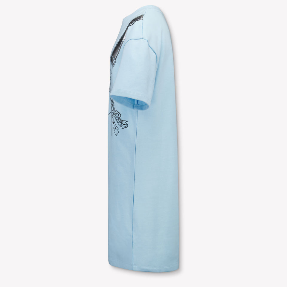 Marc Jacobs Kids Girls Dress In Light Blue