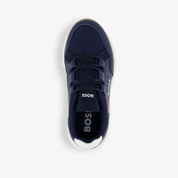 Boss Boys Sneakers In Navy