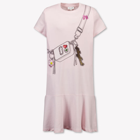 Marc Jacobs Kids Girls Dress In Light Pink