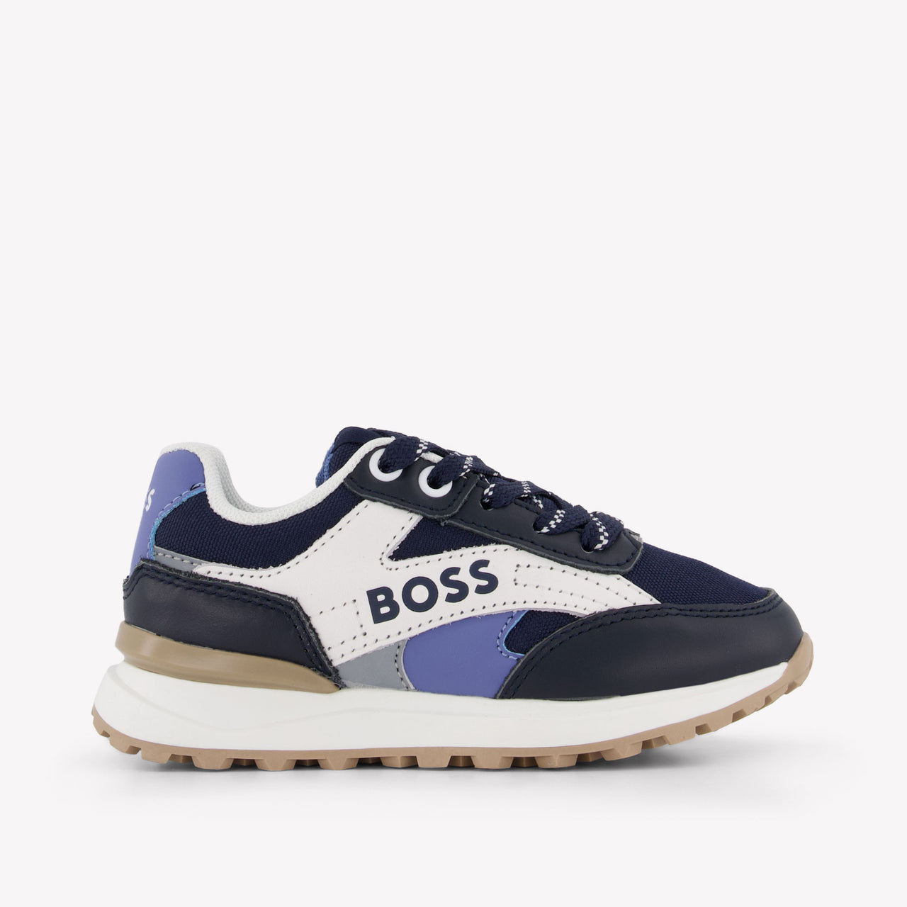 Boss Jongens Sneakers In Navy