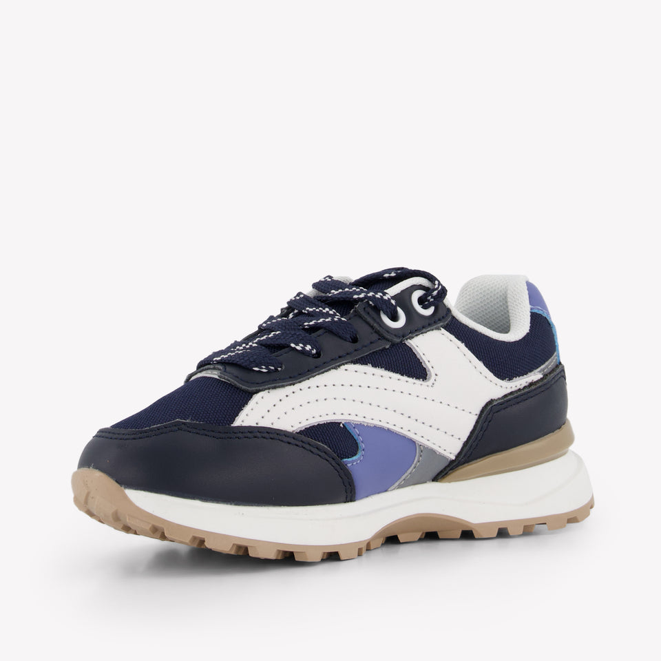 Boss Boys Sneakers In Navy