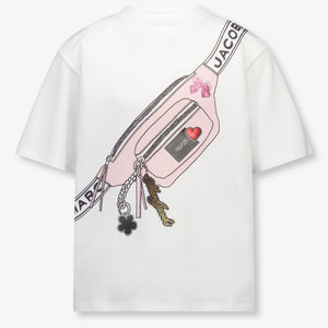 Marc Jacobs Kids Girls T-Shirt In White