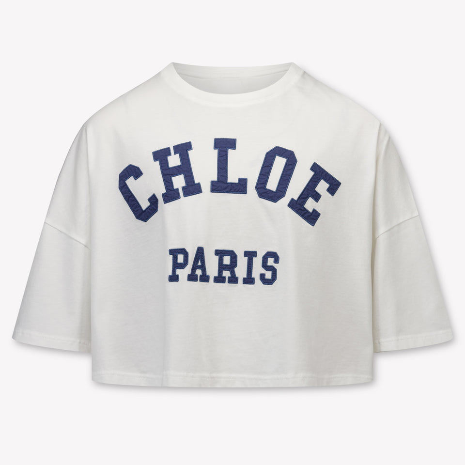 Chloe Kinder Meisjes T-Shirt In Wit