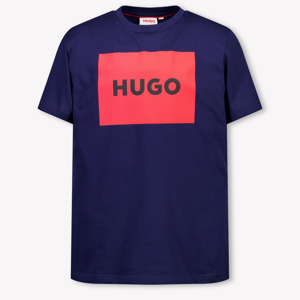 HUGO Kinder Jongens T-Shirt In Navy