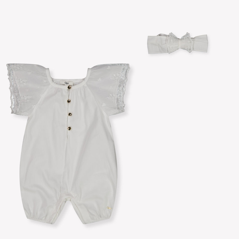 Chloe Baby Girls Set In White