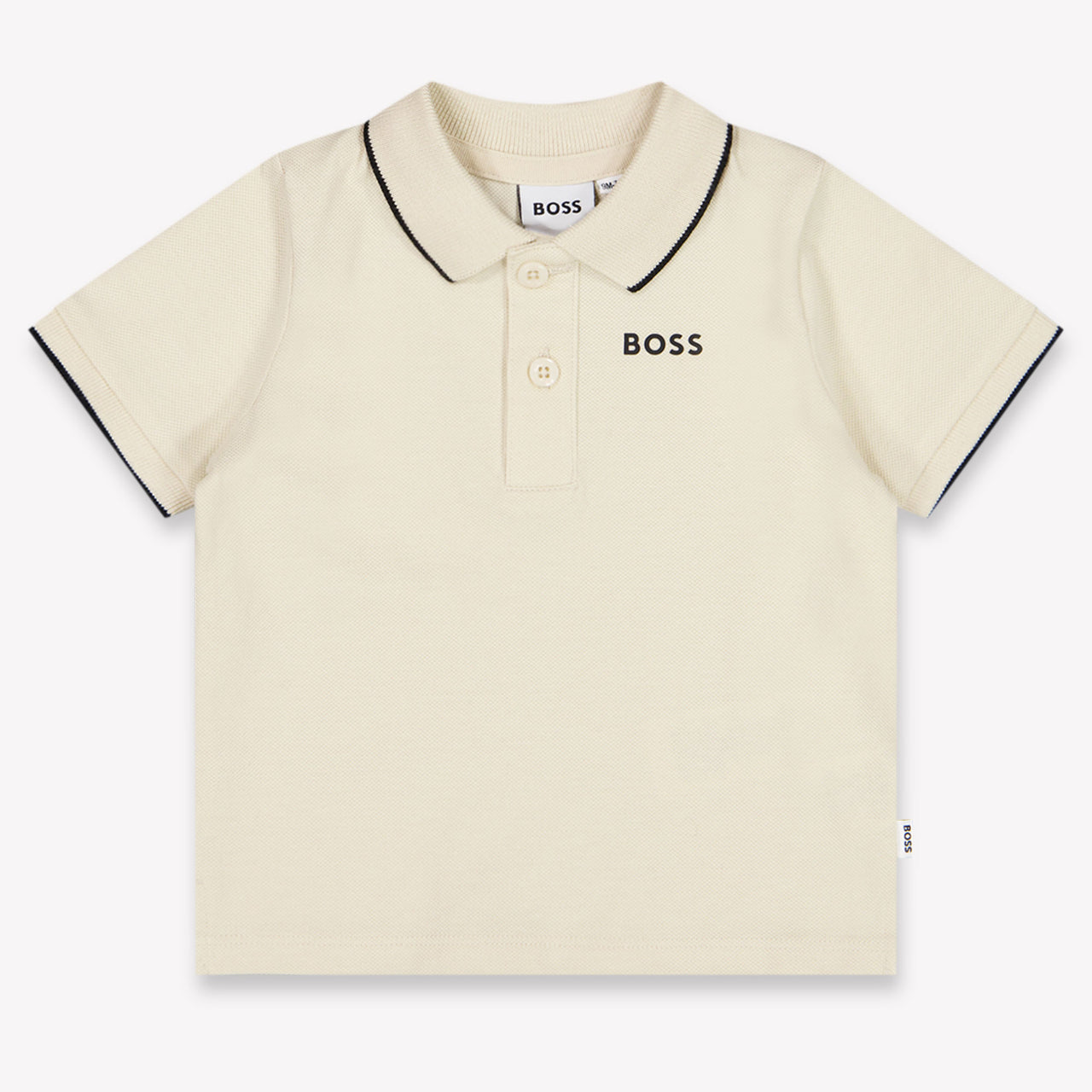 Boss Baby Boys Polo In Light Beige