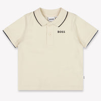 Boss Baby Boys Polo In Light Beige