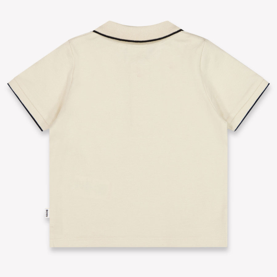 Boss Baby Boys Polo In Light Beige