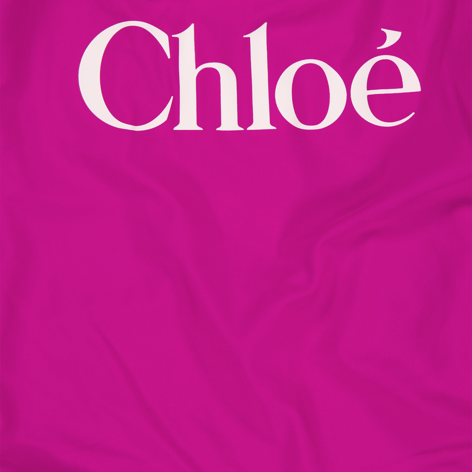 Chloe Kids Girls Swimwear In Fuchsia