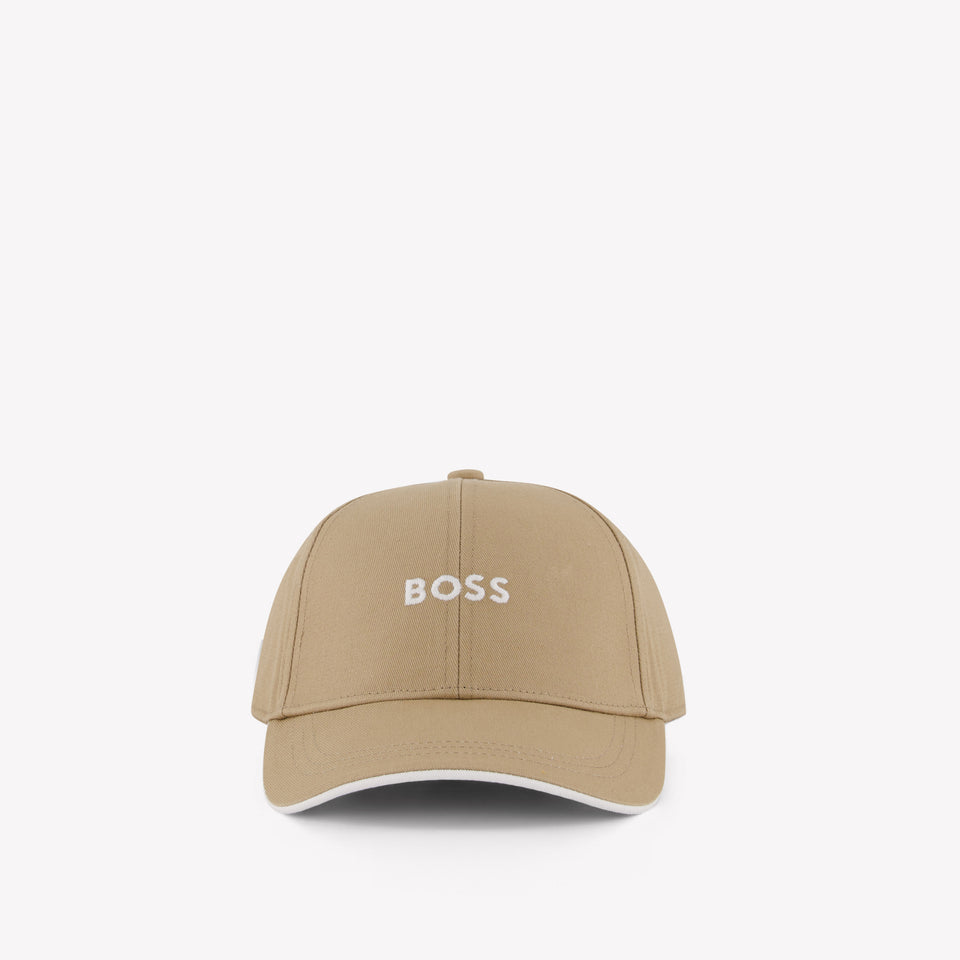 Boss Kids Boys Cap In Beige