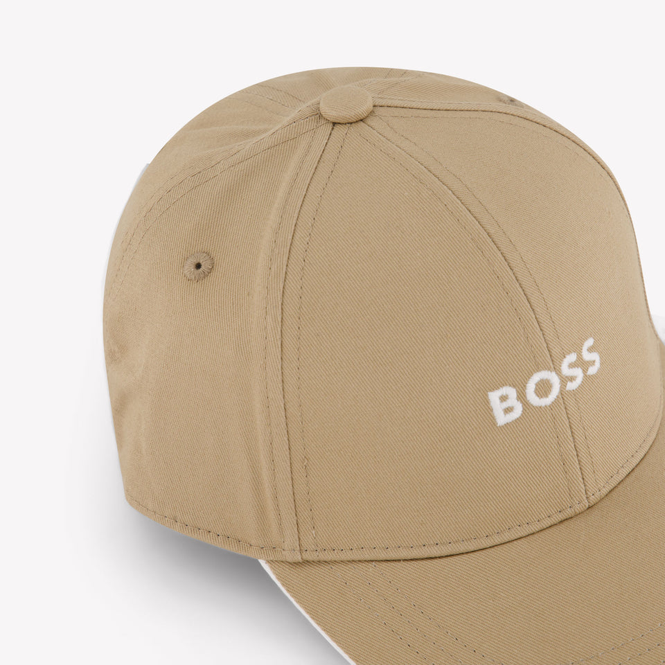 Boss Kids Boys Cap In Beige