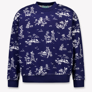 Kenzo Kids Kids Boys Sweater In Navy