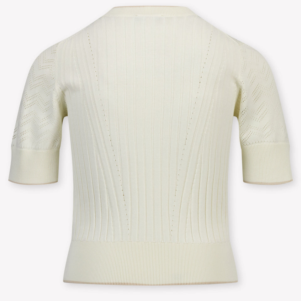 Lanvin Kids Girls T-Shirt in Ecru