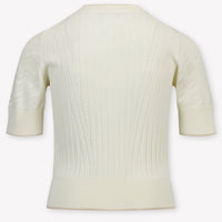 Lanvin Kinder Meisjes T-Shirt in Ecru
