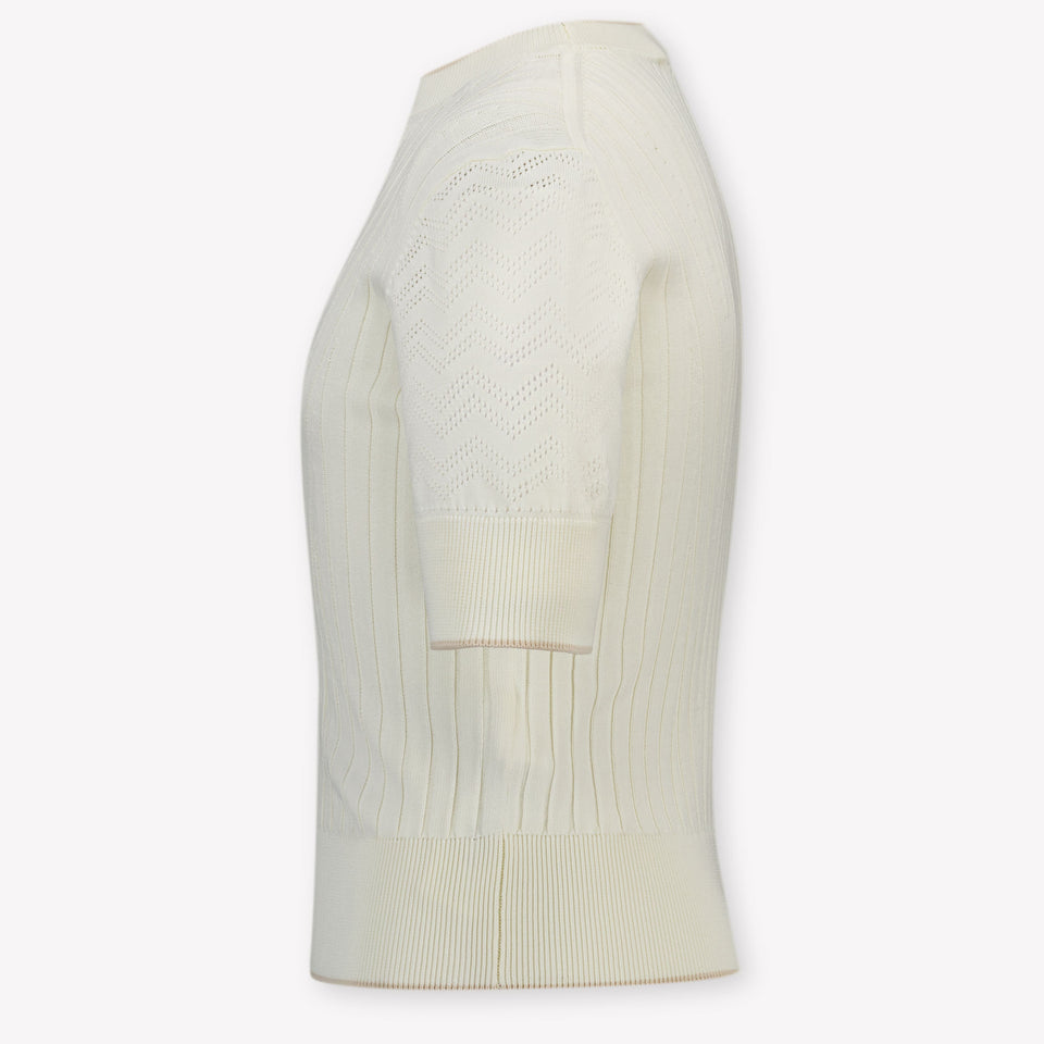 Lanvin Kids Girls T-Shirt in Ecru