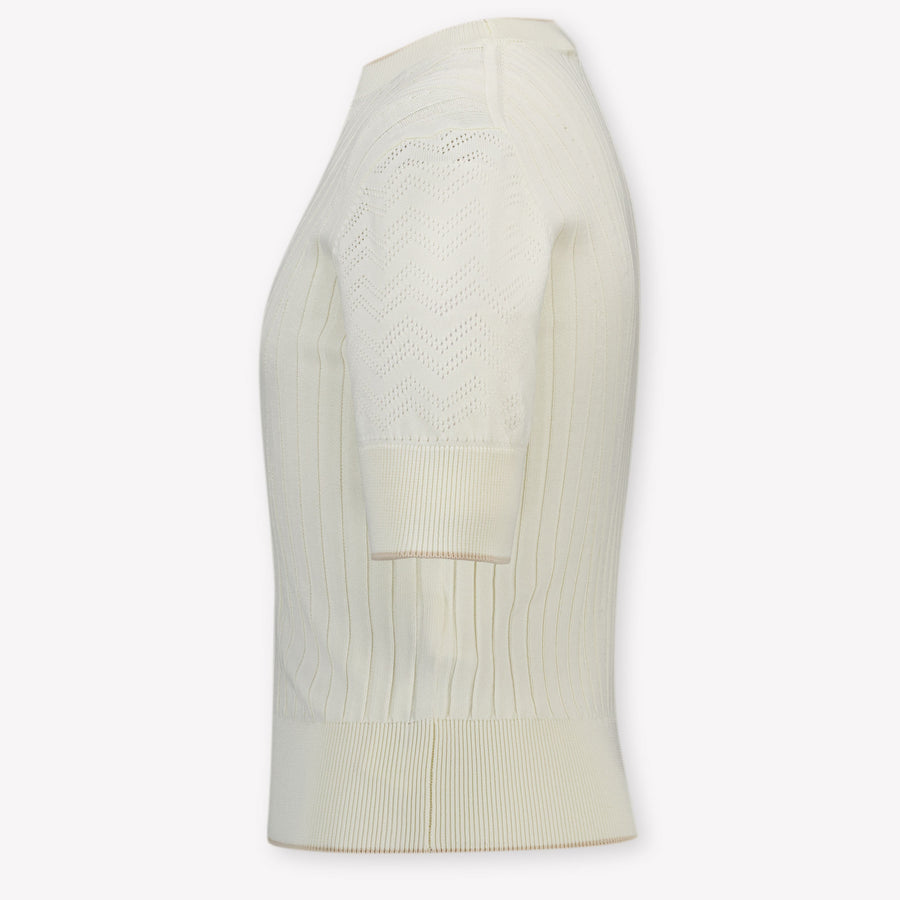 Lanvin Kinder Meisjes T-Shirt in Ecru