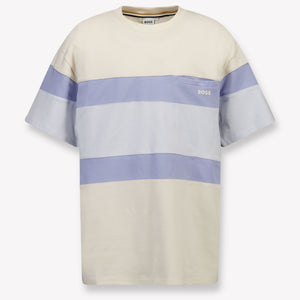 Boss Kids Boys T-Shirt In Light Beige