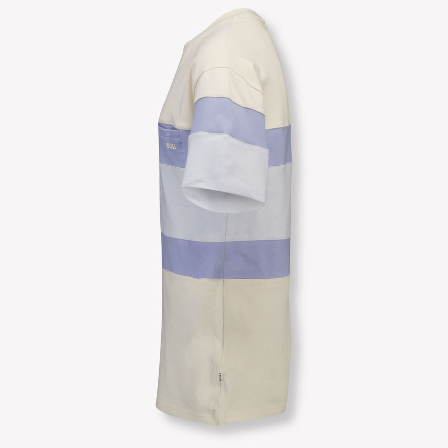 Boss Kids Boys T-Shirt In Light Beige