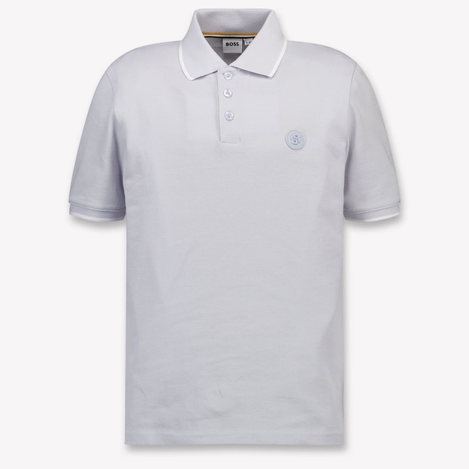 Boss Kinder Jongens Polo In Licht Blauw
