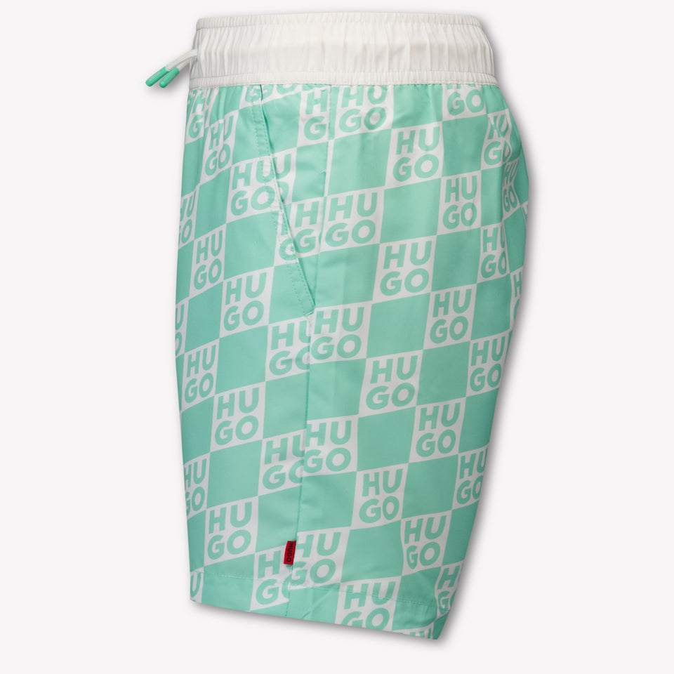 HUGO Kinder Jongens Zwemkleding In Mint
