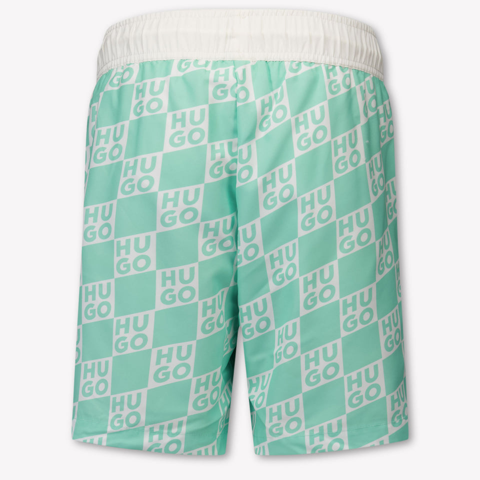 HUGO Kinder Jongens Zwemkleding In Mint