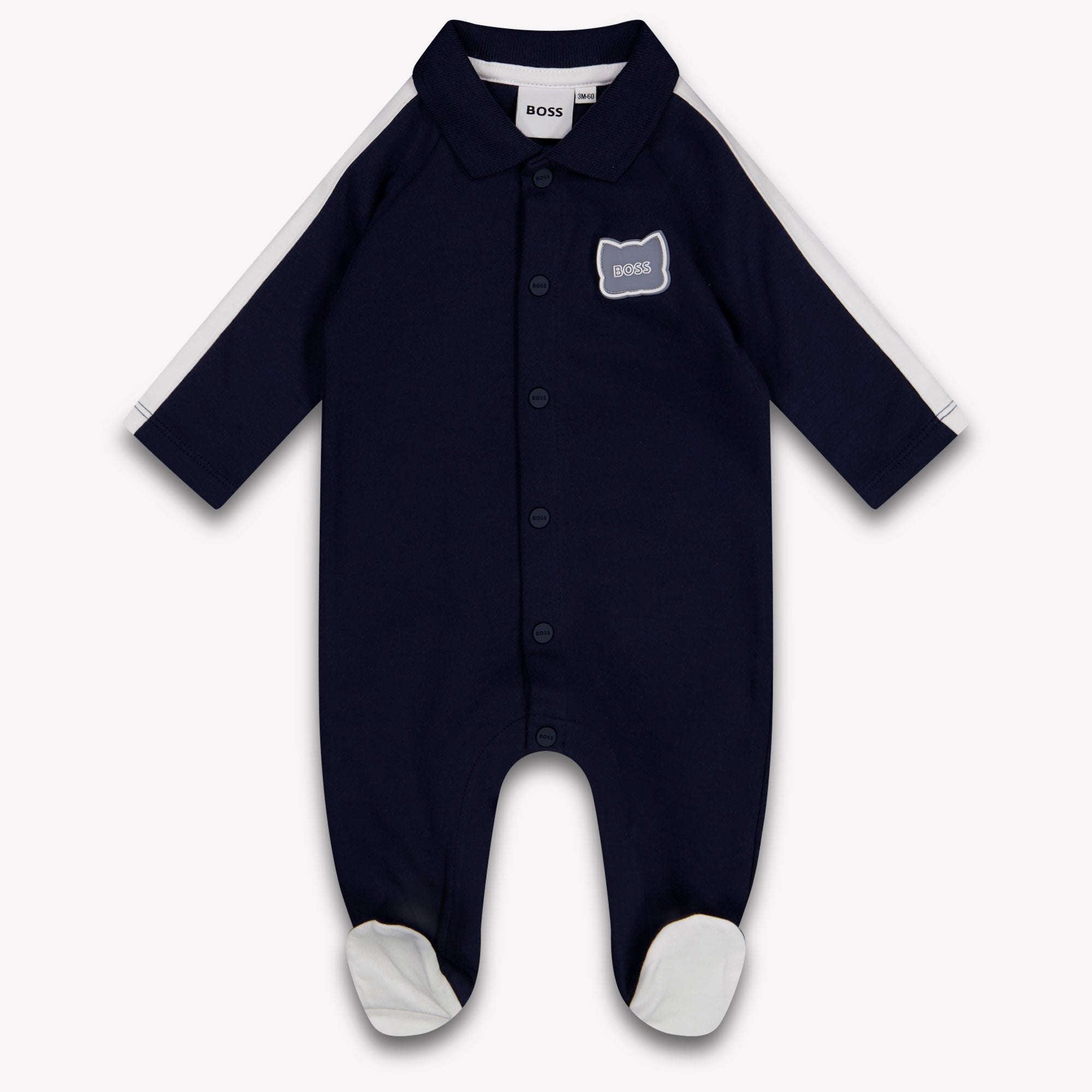 Boss Baby Boys Playsuit In Navy