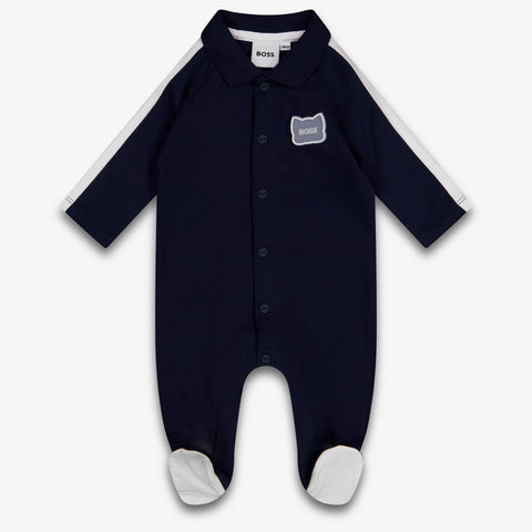 Boss Baby Boys Playsuit In Navy