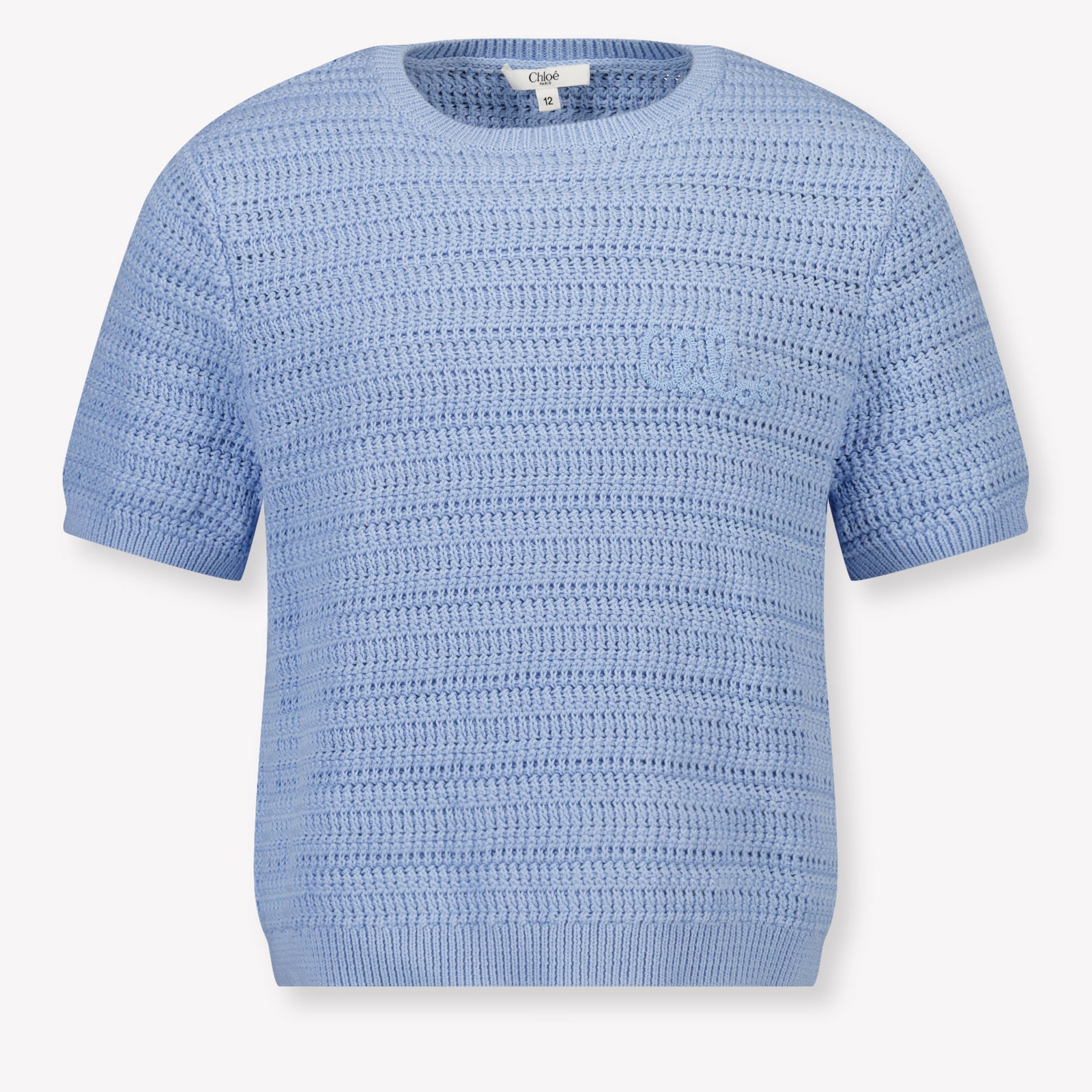 Chloe Kinder Meisjes T-Shirt In Licht Blauw