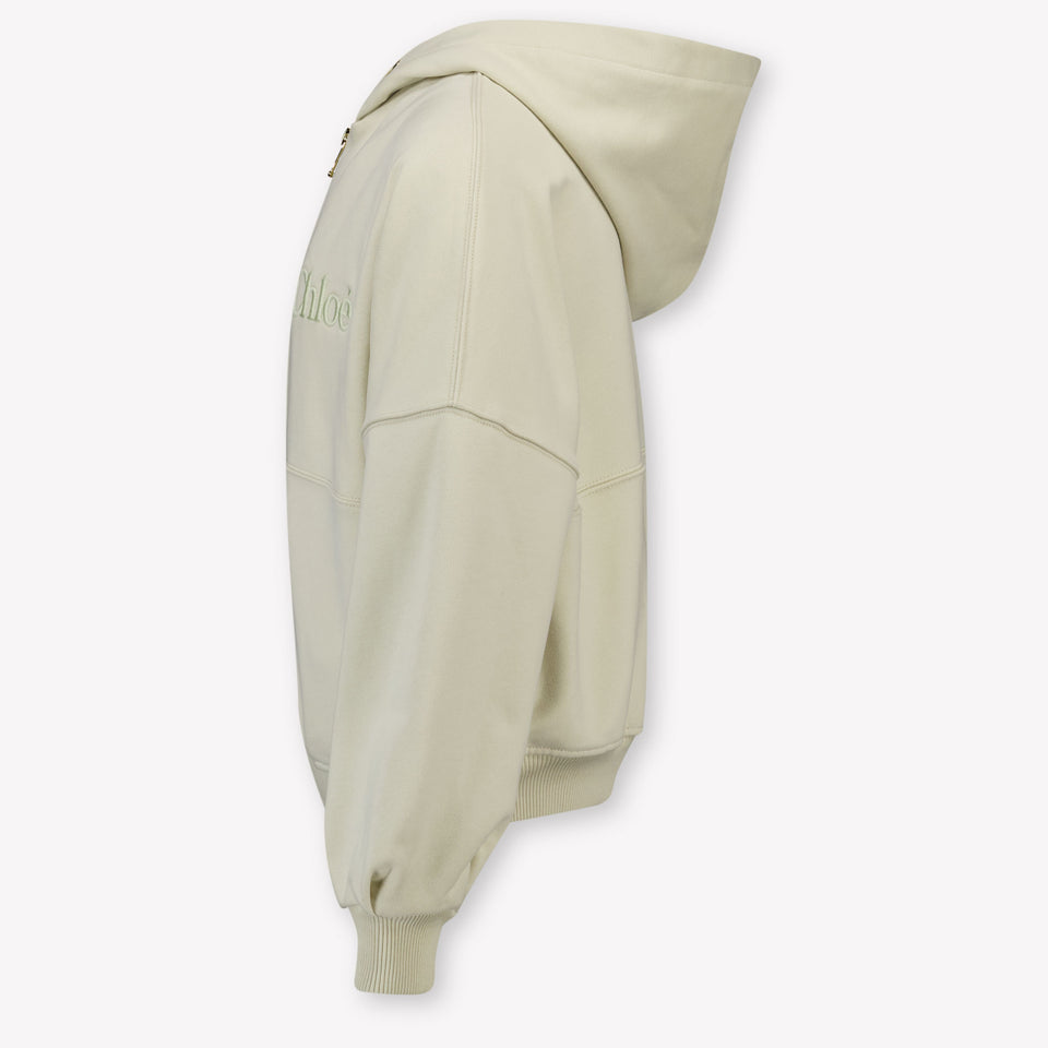 Chloe Kids Girls Cardigan In Beige