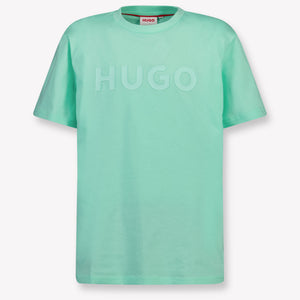 HUGO Kinder Jongens T-Shirt In Mint