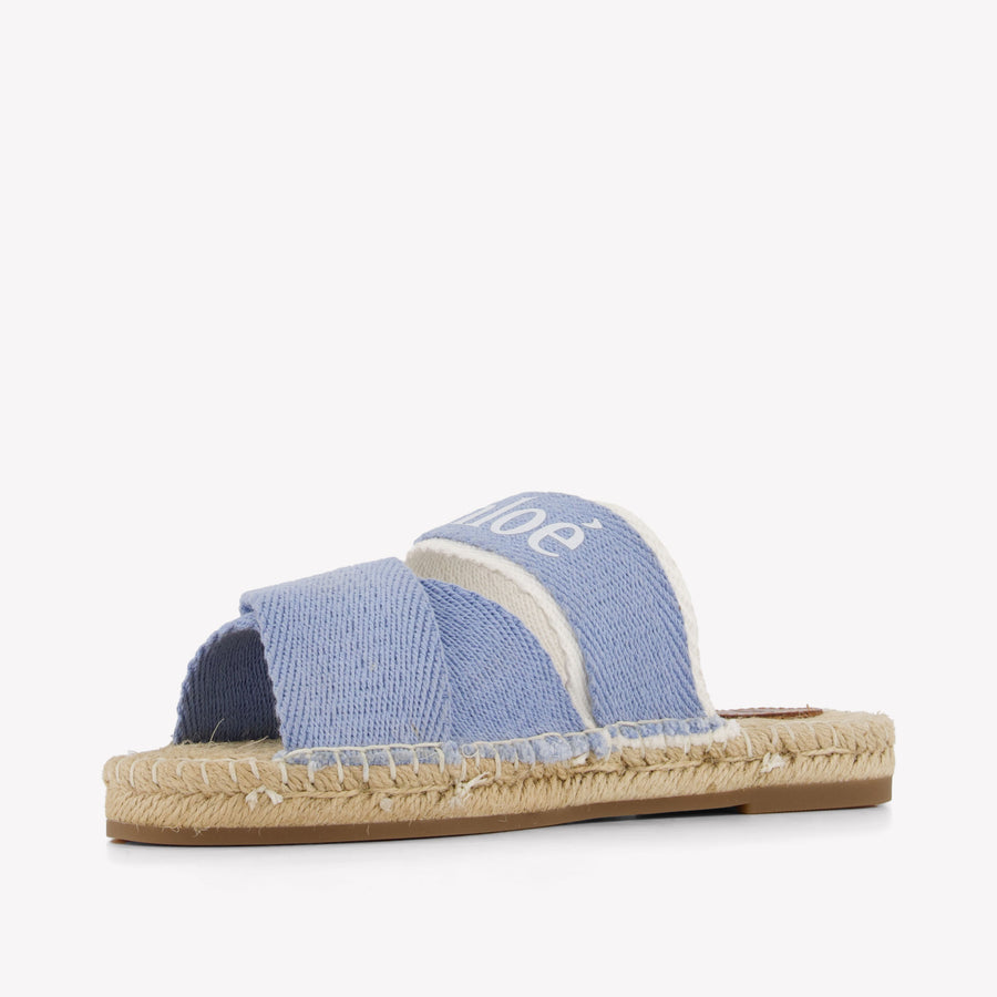 Chloe Girls Flipflops In Light Blue