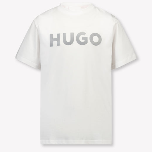 HUGO Kinder Jongens T-Shirt In Wit