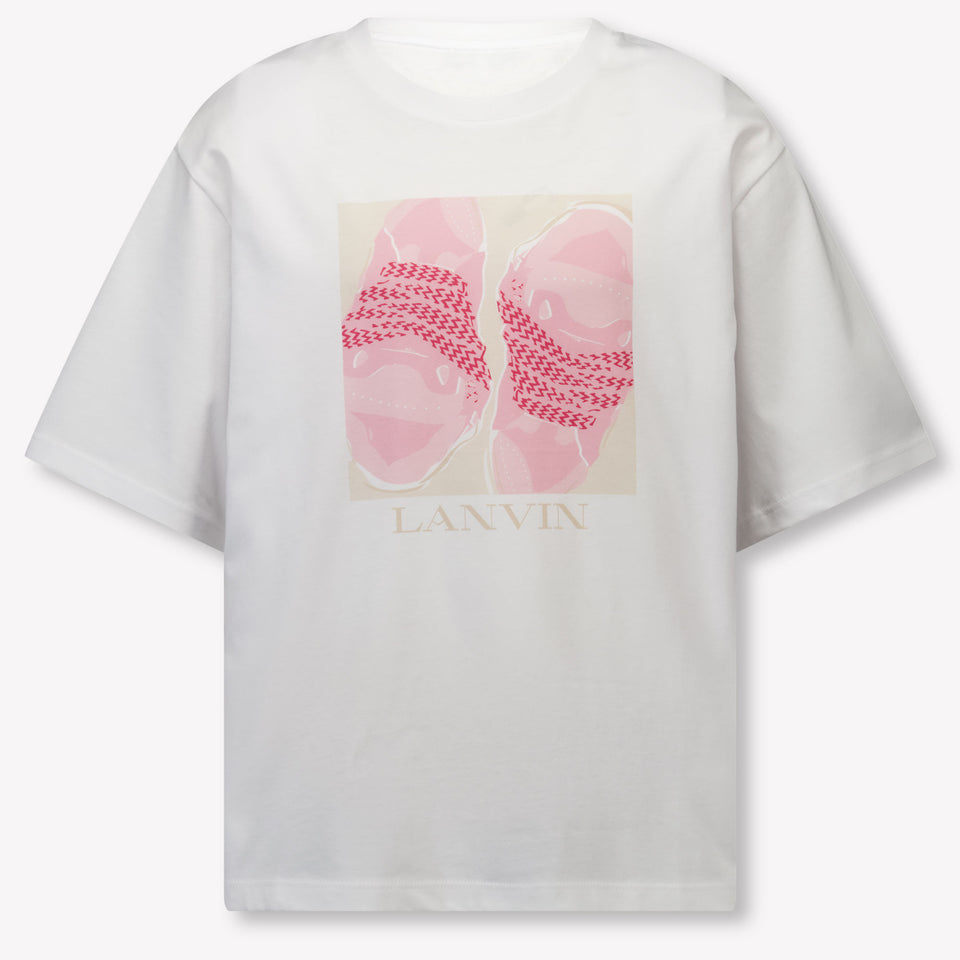 Lanvin Kinder Meisjes T-Shirt In Wit