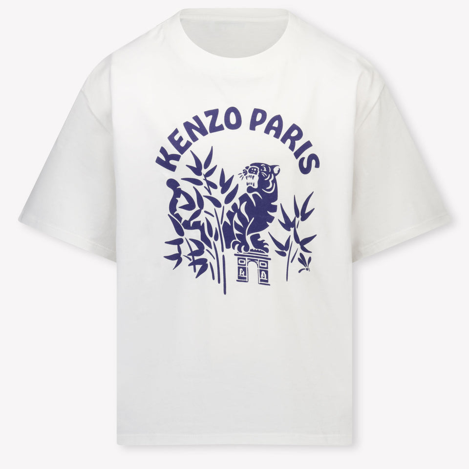 Kenzo Kids Kinder Jongens T-Shirt In Wit