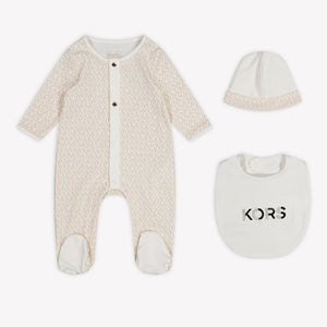 Michael Kors Baby Girls Playsuit In Beige