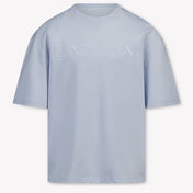 Lanvin Kids Boys T-Shirt In Light Blue