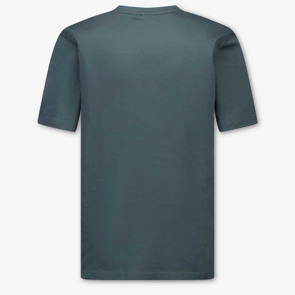 Boss Kids Boys T-Shirt In Dark Green