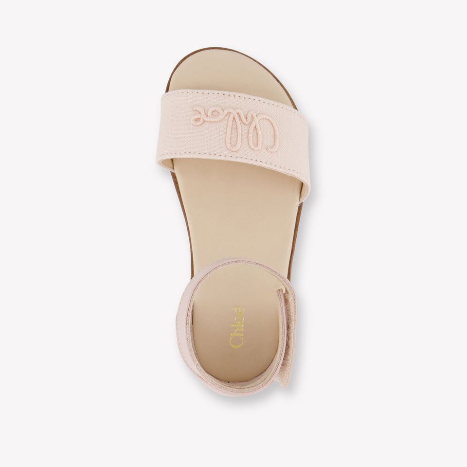 Chloe Girls Sandals In Light Pink