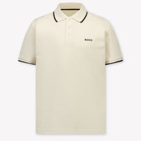 Boss Kinder Jongens Polo In Licht Beige