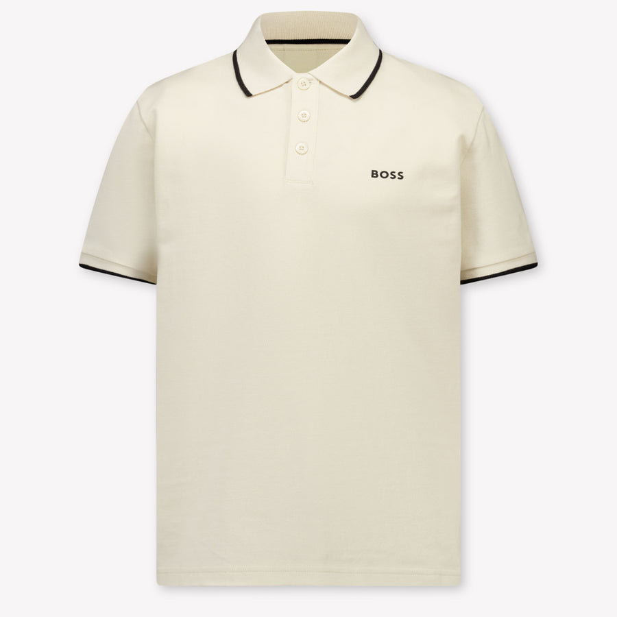 Boss Kinder Jongens Polo In Licht Beige