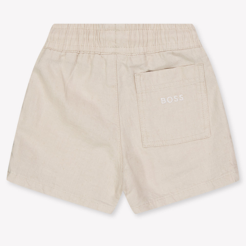 Boss Baby Jongens Shorts In Licht Beige